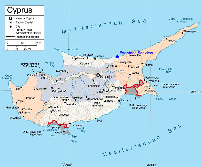 Girne map